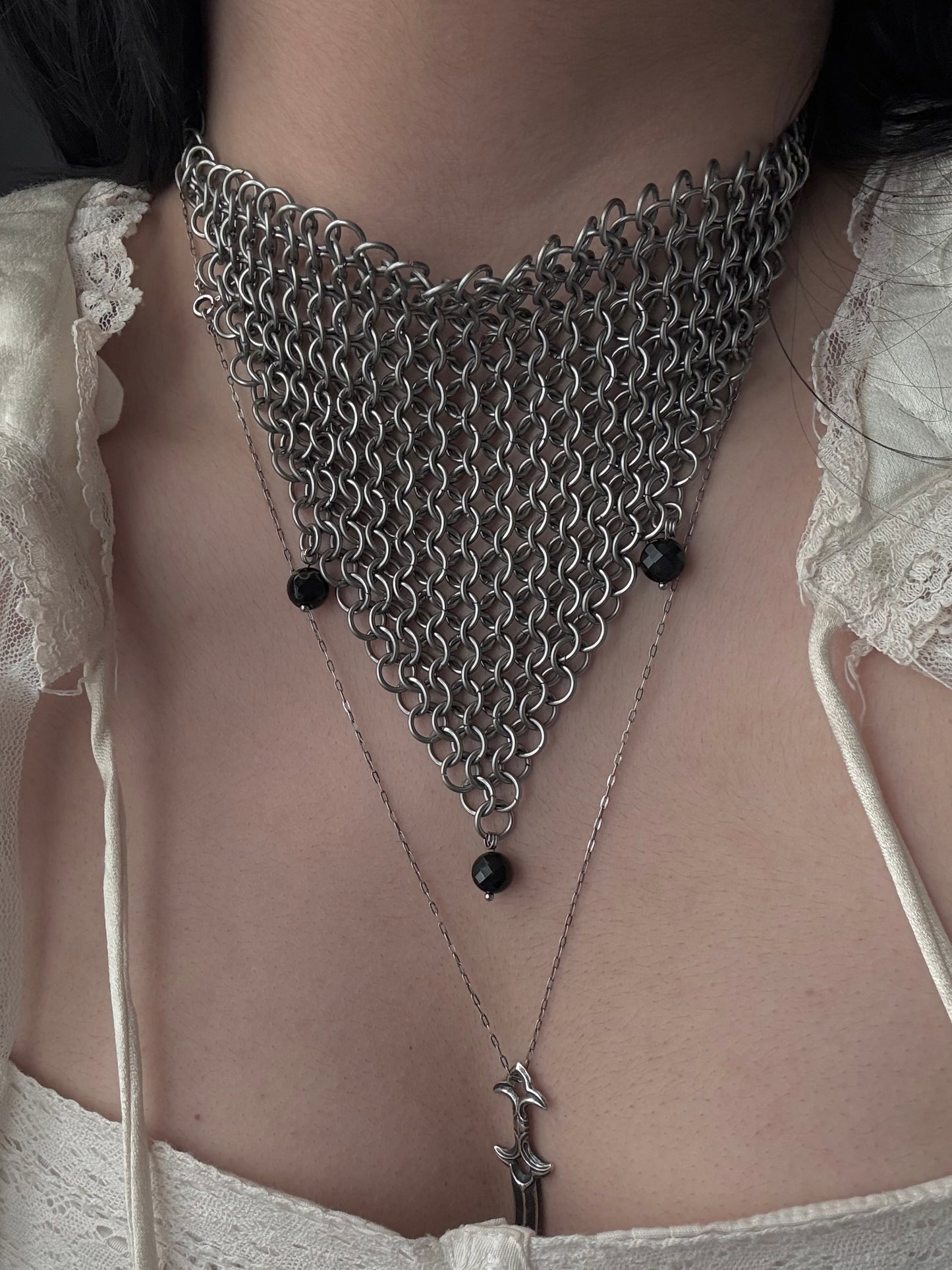 Peak Chainmail Necklace
